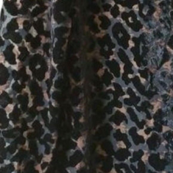 Guess velvet leopard sheer burnout Fariy gothic top size XS whichy whimsy goth - Picture 3 of 7